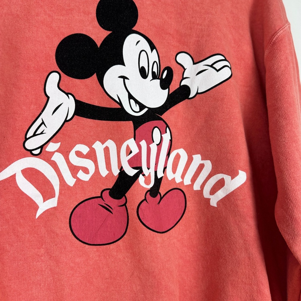 Disney Red Mickey Mouse Disneyland Pullover Sweatshirt - Picture 12 of 13